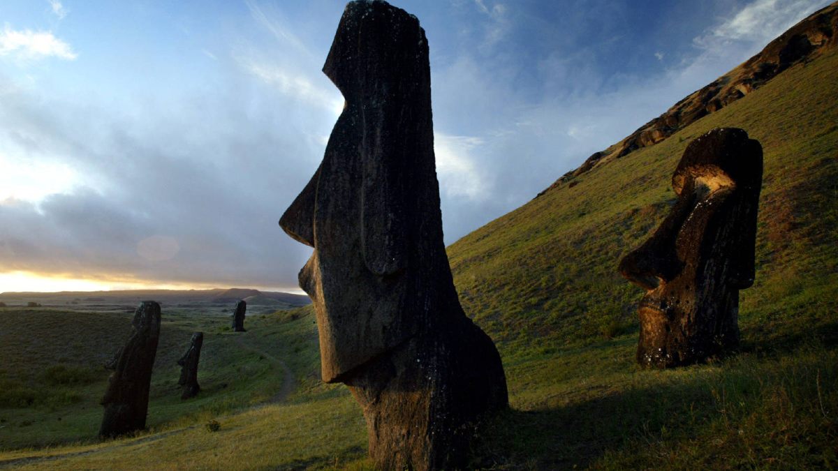 Moai en la Isla de Pascua Foto_El confidencial