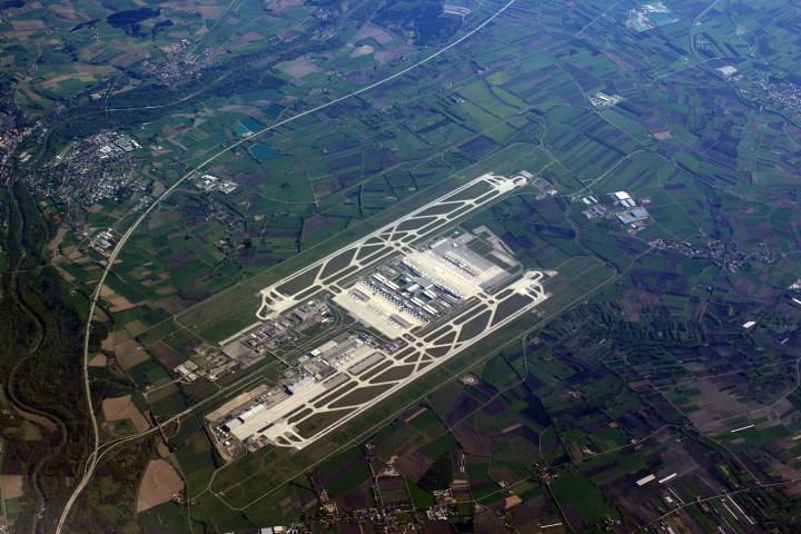 Toma aérea del aeropuerto de Munich Foto: Munichjooinn