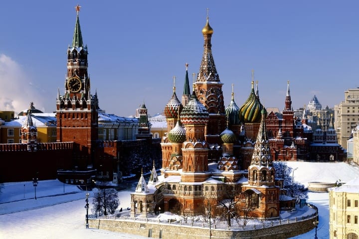 Una hermosa nevada en Moscú Foto_ National Geography