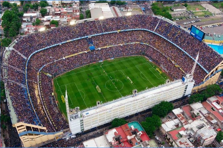 Estadio de la Bombonera completamente lleno Foto: Diez