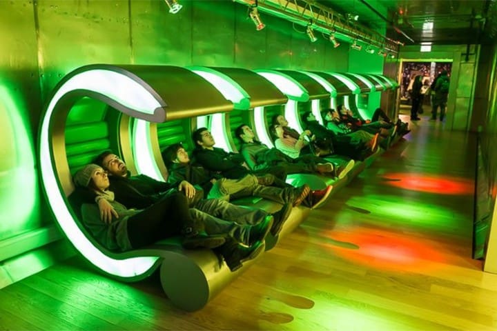 Asientos cómodos, exhibiciones interactivas, sí que la Fábrica de Heineken lo tiene todo. Foto: La Guía de Amsterdam