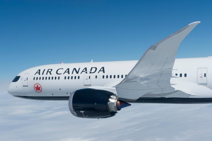 Avión en el aire Foto: Air Canada
