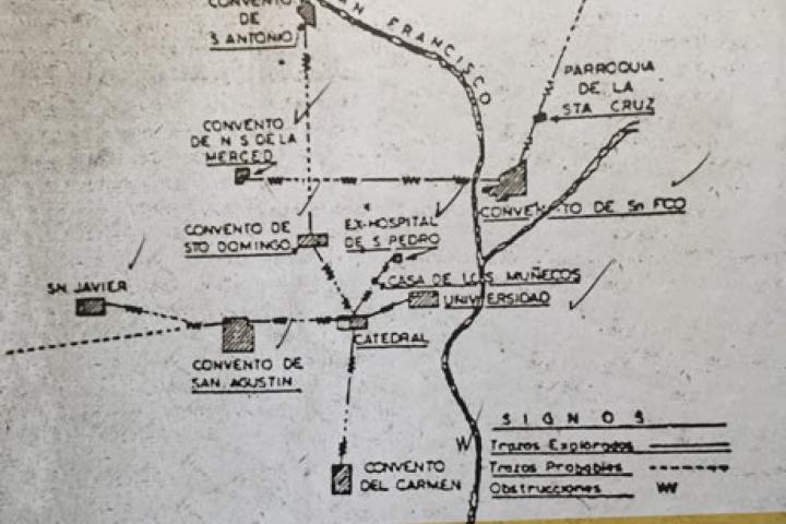 Mapa de los túneles de Puebla. Foto: Obras Expansión