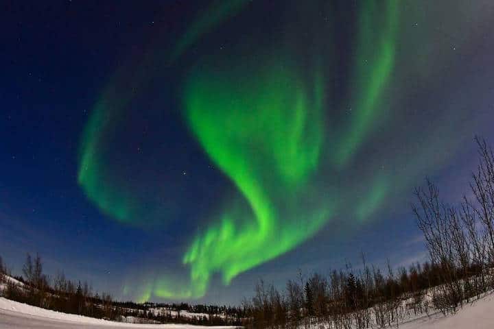 Auroras boreales en Canadá. Yellowknife. Imagen: archivo
