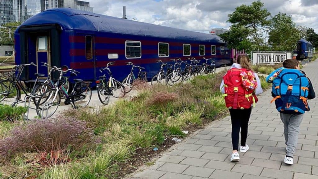 Train Lodge, hostal en Ámsterdam. Foto: Archivo