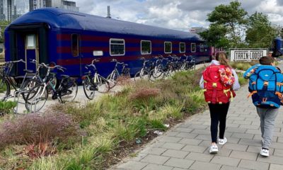 Train Lodge, hostal en Ámsterdam. Foto: Archivo