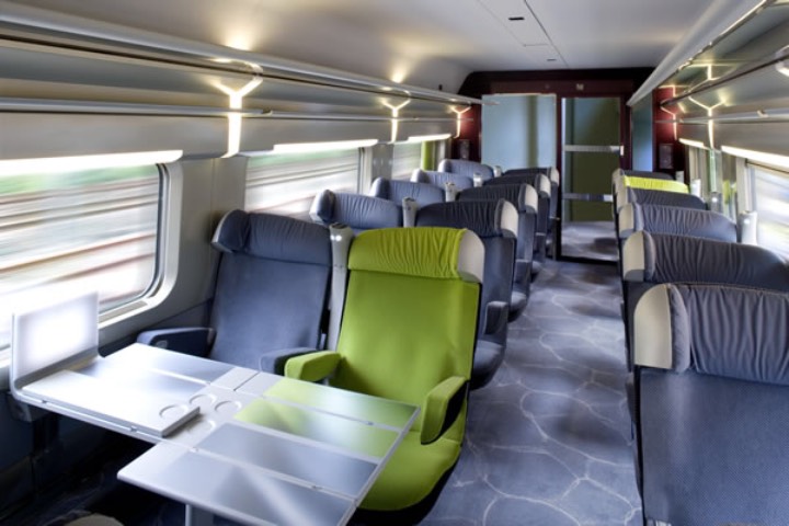 El interior del TGV te dará una gran experiencia y comodidad. Foto: Trenes de Europa
