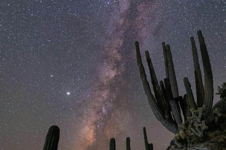 Cielo estrellado en Dunas de San Nicolás - Foto México a través de una lente