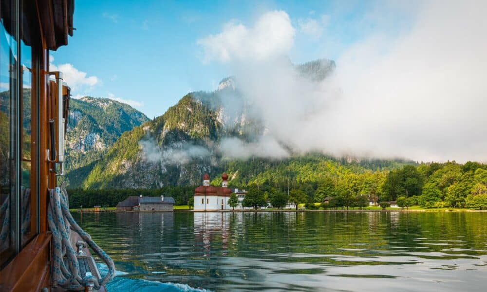 Stampa Su Tela 'Vista Sul Lago Königssee' - Quadro Murale 80x60 Cm Per Arredare Casa - 4