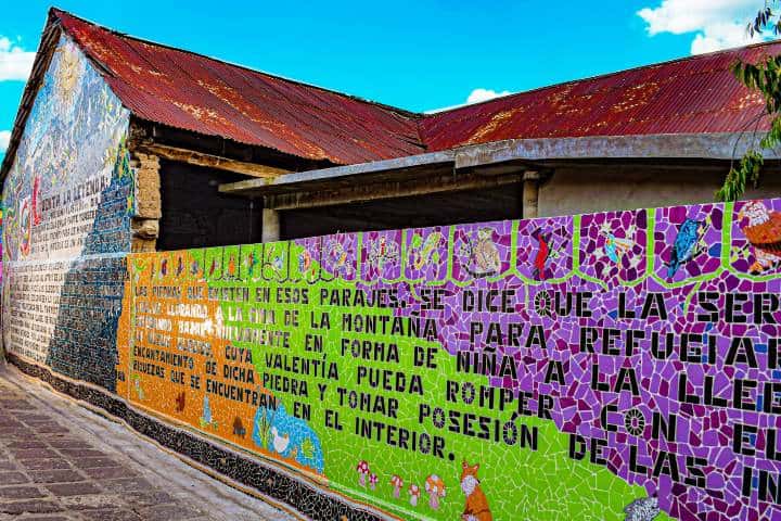 Mural Leyenda Viviente en Omitlán. Foto: Yabin Arana