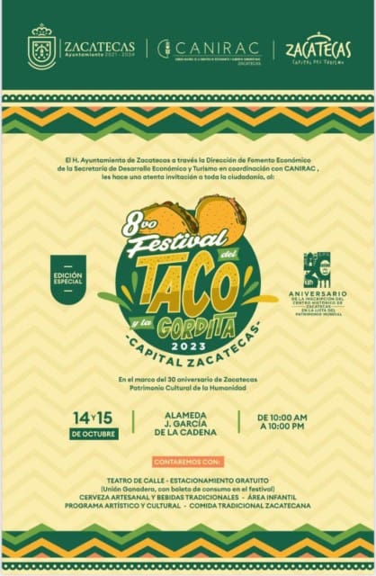 Platillos Típicos de Zacatecas en Festival del Taco y la Gordita 2023
