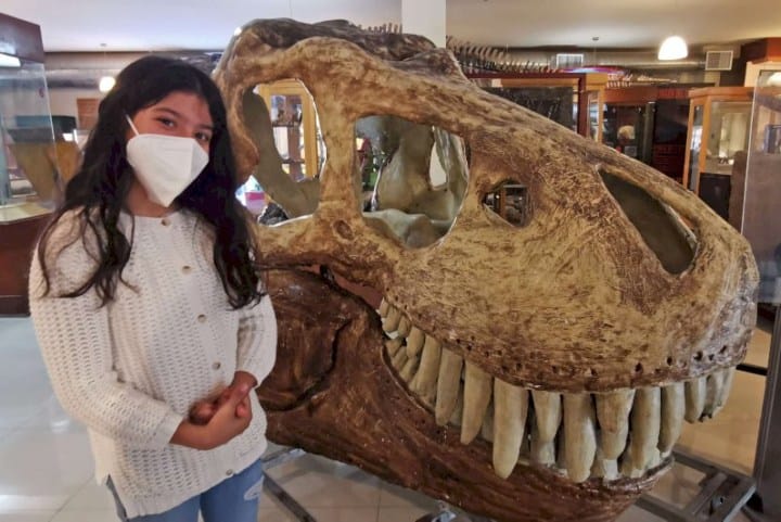 Visitantes en el Museo de Paleontología de Delicias. Foto-La Opinión de Chihuahua