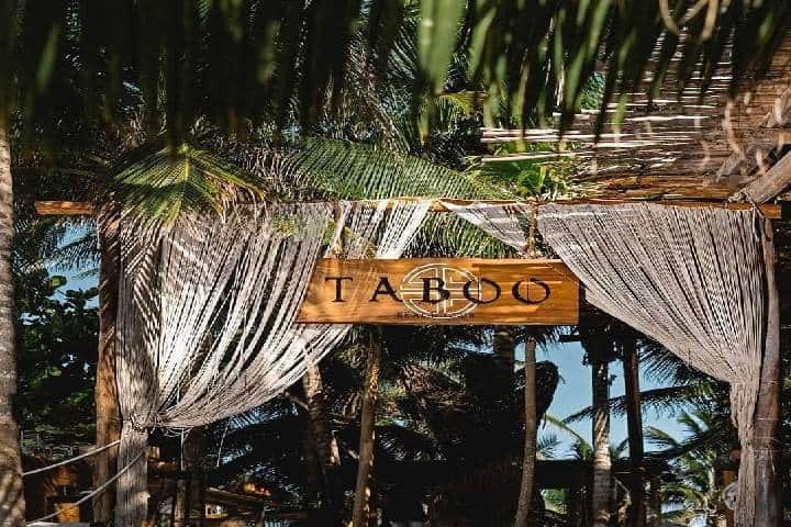 Lugares en Tulum. Beach Club Taboo. Foto-Web