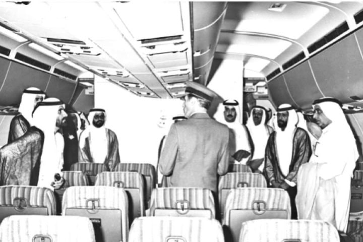 2. Vuelo inaugural de Emirates, 1985. Foto - Khaleej Times