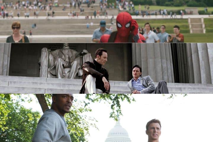 5. (De arriba hacia abajo) Spiderman: Homecoming, X-Men, Primera Generación, Capitán América: El Soldado Del Invierno. Fotos -MCU Wiki Fandom, Michael Fassbender, USA Today