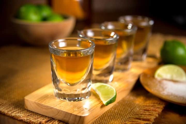 7. Shots de tequila reposado. Foto - Publimetro