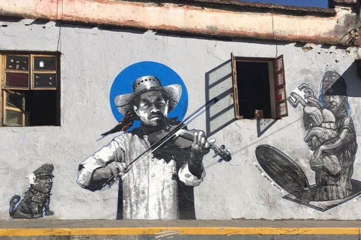 7. Arte urbano en Oaxaca. Foto - Coyote Aventuras