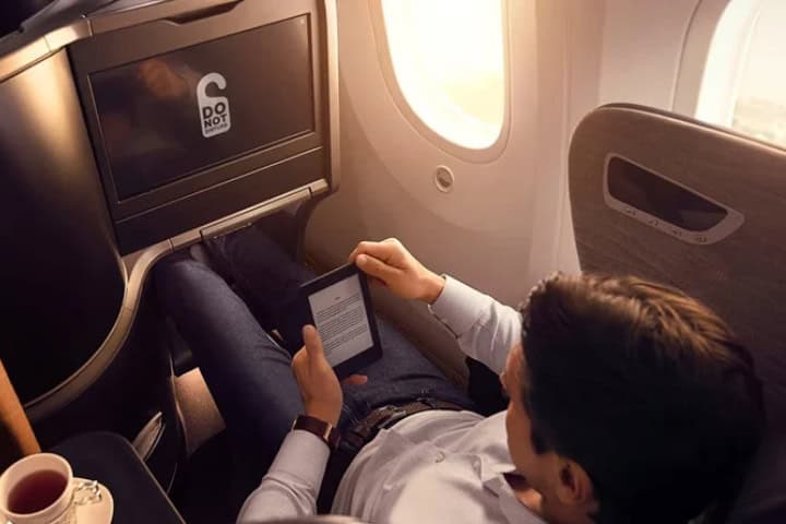 3. Uso de dispositivo de lectura en Turkish Airlines. Foto - Global Viewpoint