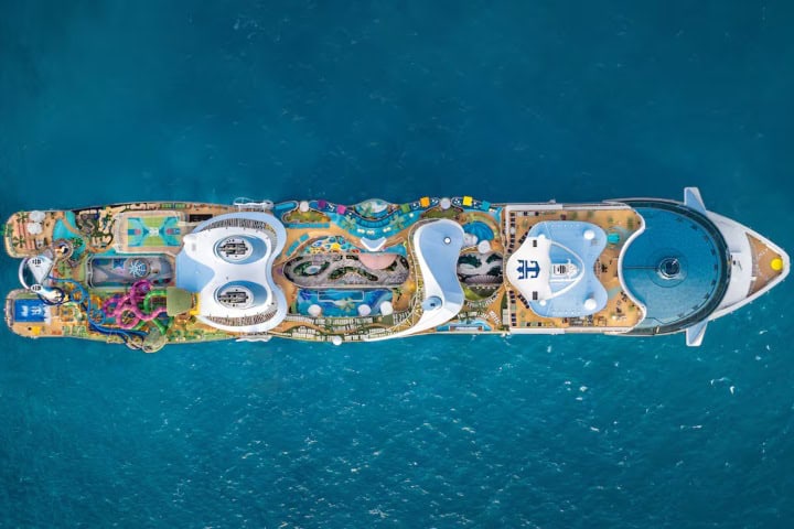 4. Vista aérea del Icon of The Seas. Foto - EL PAÍS