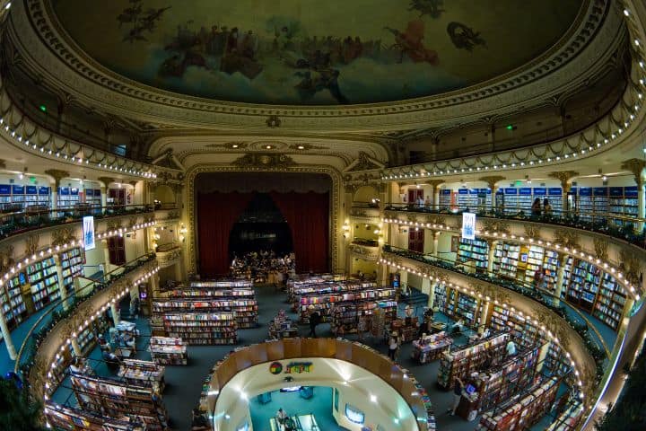 6. El Ateneo Grand Splendid, librería en Buenos Aires, Argentina, considerada la más hermosa del mundo. Foto - Wikiviajes