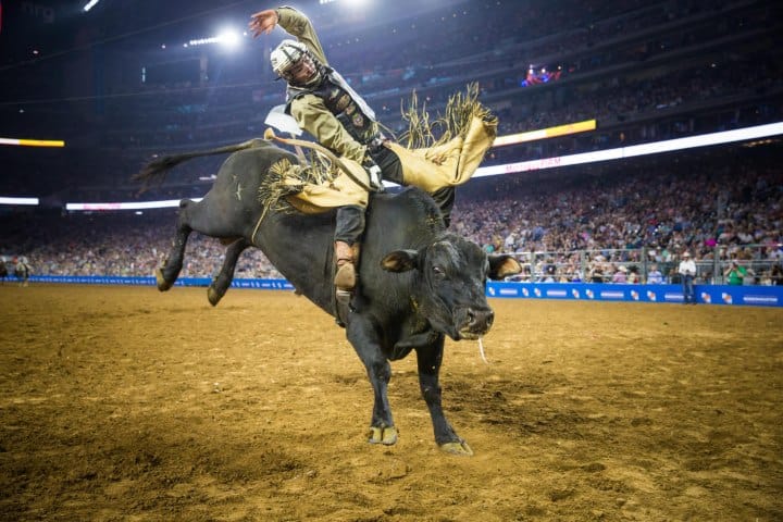 11. Monta de toros en el rodeo Houston. Foto - Hola Houston