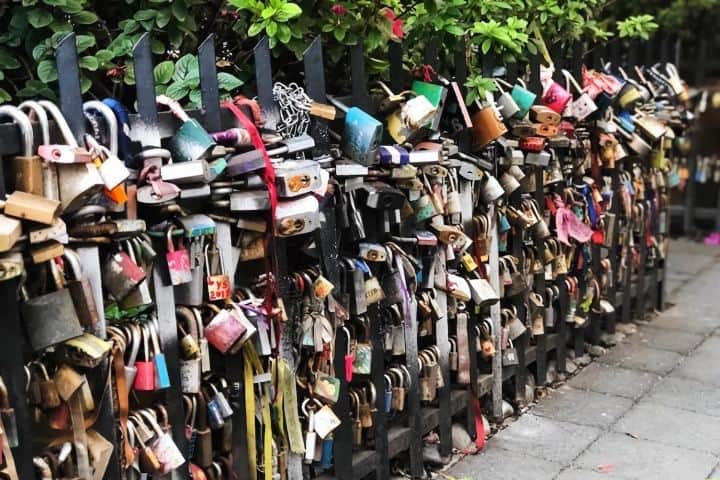 12. Candados del amor en el MODO. Foto - Descubre México