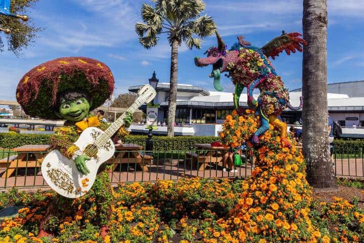 1. Topiarios de Coco en el Festival de Flores y Jardines de Disney. Foto - Archivo Disney