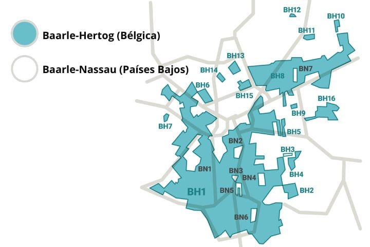 1. Mapa de Baarle. Foto - ihodl.com