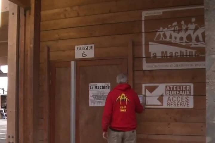 10. Entrada al taller artístico y mecánico de la Isla de las Máquinas de Francia. Foto - Midi en France (YouTube)