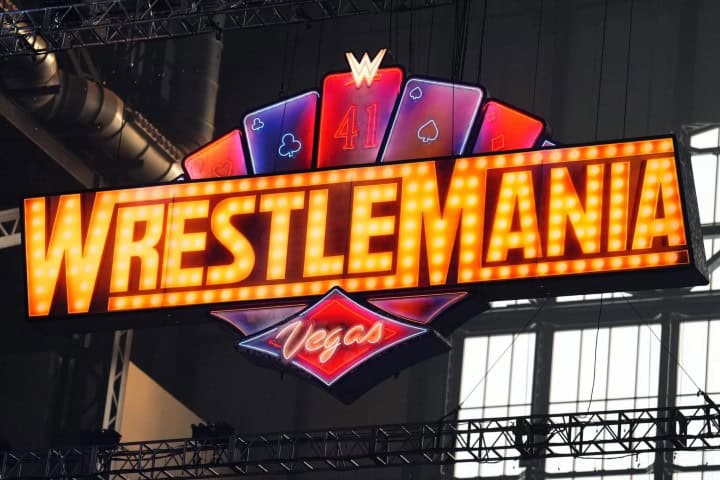 11. Letrero de WrestleMania 41 en Las Vegas. Foto - SportsGrid