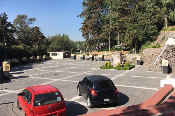 13. Estacionamiento del Parque Matlazincas. Foto - Wikiloc