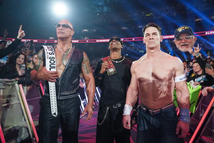 13. (De izquierda a derecha) The Rock, Travis Scott y John Cena. Foto - GQ España