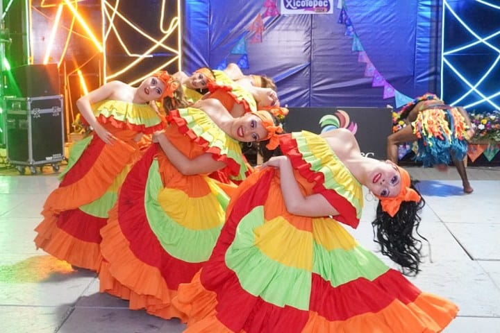 2. Festival Internacional de Danza Cuauhnahuac en la Feria Regional de Primavera, 2024. Foto - Feria de la Primavera Xicotepec Oficial (Facebook)