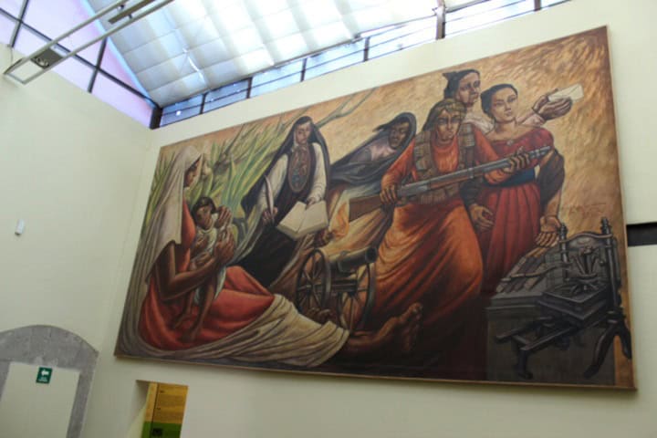 3. Pintura en el Museo de la Mujer. Foto - DGCS Unam