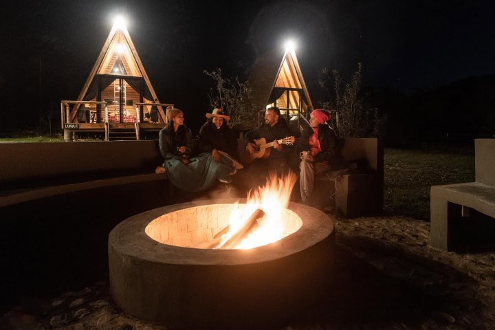 3. Huéspedes de las Cabañas Alpinas. Foto - Laguna Sierra (Facebook)