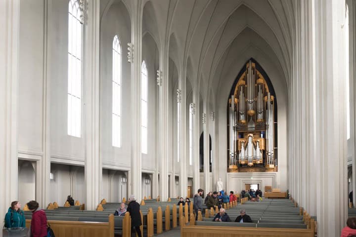 3. Interior de Hallgrímskirkja. Foto - Pixels