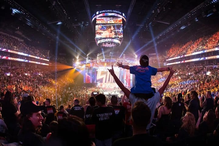 3. Aficionados en el WrestleMania. Foto - Marca.com