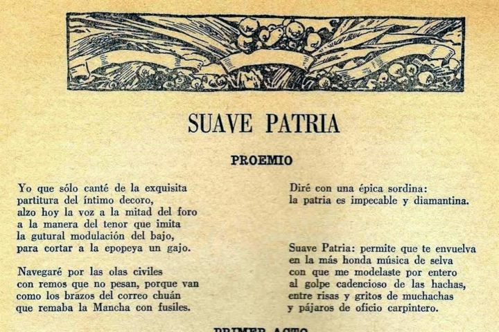 4. Prologo de Suave Patria. Foto - Información Center