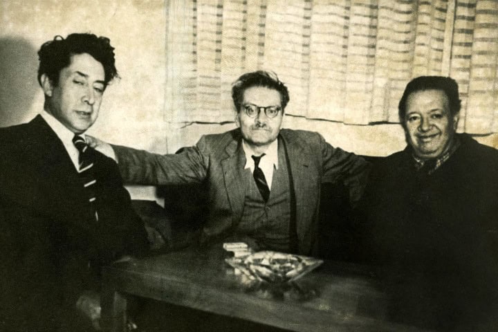 4. (De izquierda a derecha) David Alfaro Siqueiros, José Clemente Orozco y Diego Rivera. Foto - SPR Informa