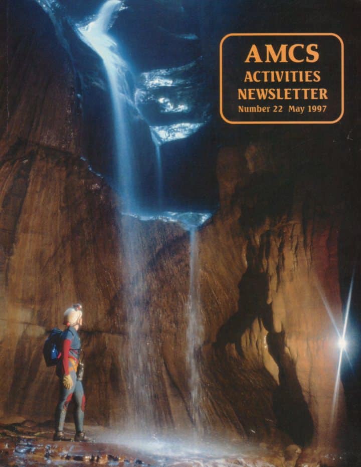 7. ACMS Activities Newsletter de mayo de 1997. Foto - Association for Mexican Cave Studies