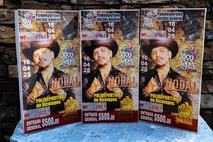 8. Boletos de acceso al concierto de Christian Nodal en la Feria de Xicotepec 2025. Foto - Feria de la Primavera Xicotepec Oficial (Facebook)