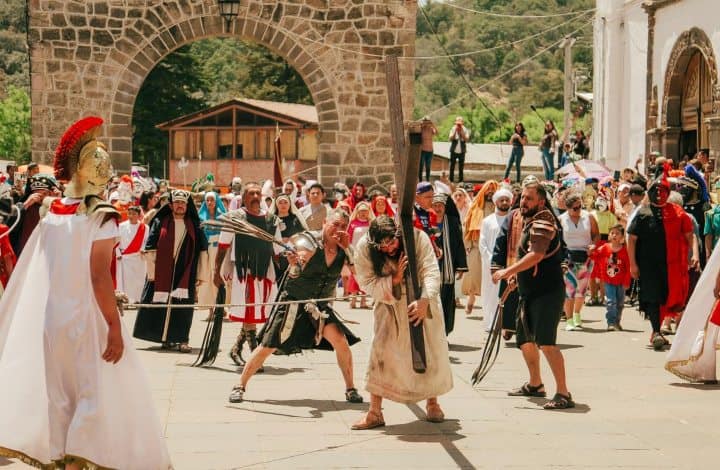 9. Procesión de Cristo. Foto - Tlalpujahua Mágico (Facebook)