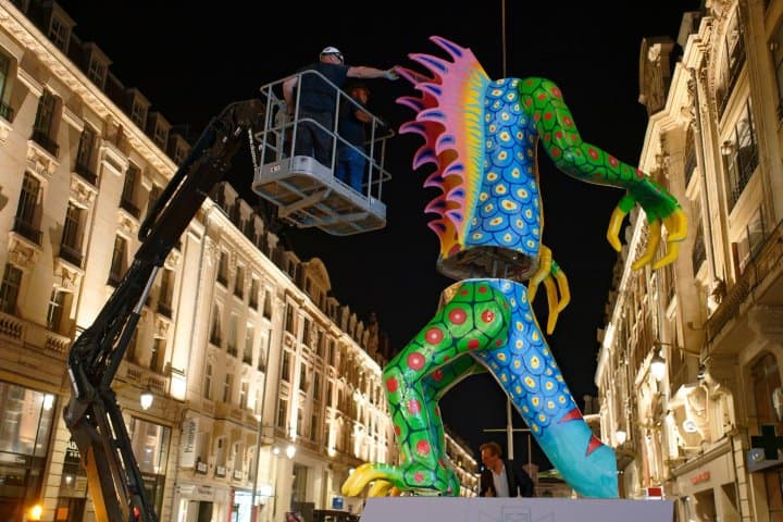 1. Instalación de los alebrijes en Lille, Francia. Foto - Getty Images
