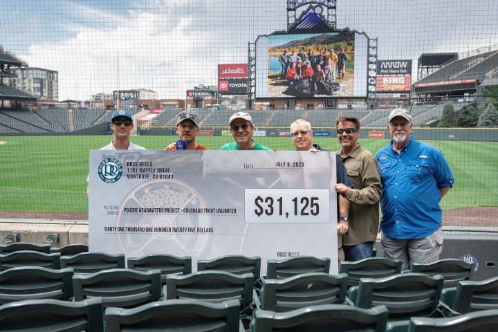 11. Donación de Ross Reels a Colorado Trout Unlimited. Foto - Colorado Trout Unlimited