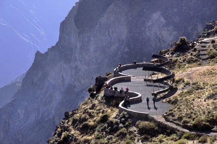 14. Plancha de avistamiento en el Cañón del Colca. Foto - Alamy
