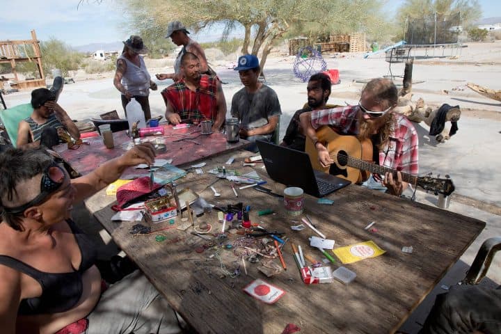 14. Habitantes en Slab City. Foto - Alamy