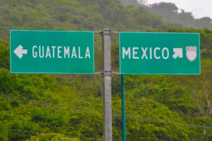 2. Señalización de Guatemala y México. Foto - @PrensaLatina_cu (X)