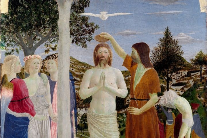 2. El Bautismo de Cristo, pintada por Piero della Francesca. Foto - Wikimedia Commons