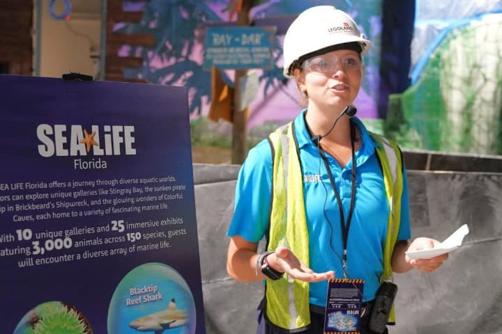 2. Recorrido anticipado por SEA LIFE Florida. Foto - @LEGOLANDFlorida (X)