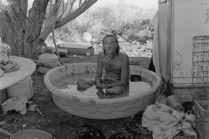 3. El Loco Wayne, un habitante de Slab City fotografiado en el 2007. Foto - La revista The Sun